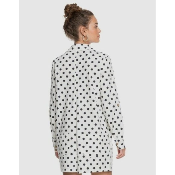 Roxy BNWT Sound Of Goodbye Dots Long Sleeve Play Suit Women's Size S RRP $99.99 - Picture 3 of 12